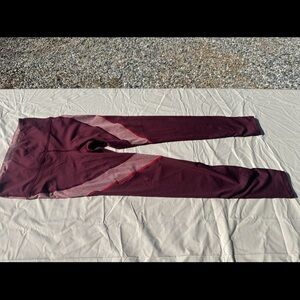Under Armour Maroon Performance Leggings